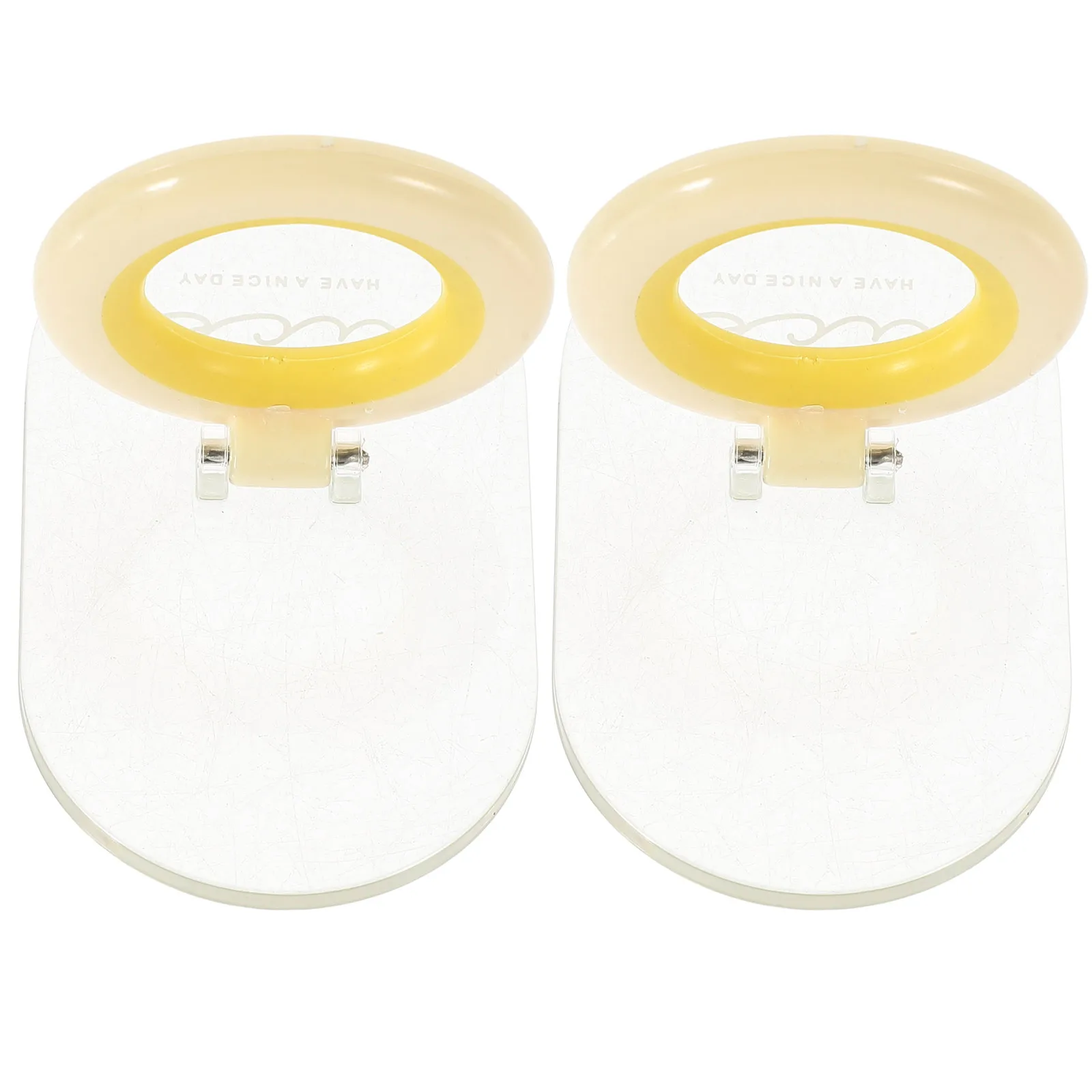 

2Pcs Toilet Seat H Cream Yellow Bathroom Supplies Reusable Lifter Healthy Life Easy Operation Household Decorative