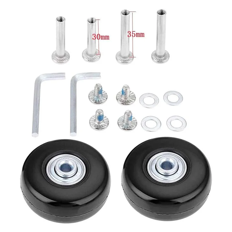 

AB41-8 шт. набор запасных колес для багажа 50 мм с 6 мм (0,24 дюйма) подшипников ремонтные комплекты ABEC 608Zz для чемодана и роликовых коньков