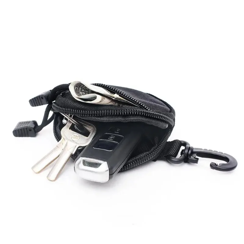 Mini Pouch portachiavi con cerniera porta auricolare portachiavi portamonete Utility Outdoor escursionismo accessori per la caccia marsupio