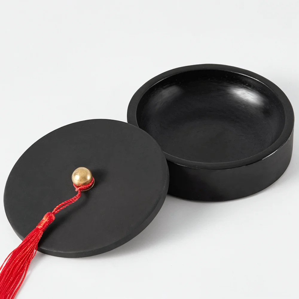 Chinese Calligraphy Inkstone With Lid Natural Stone Ink Well For Grinding Painting Drawing Practice Professional Art Tool view 6