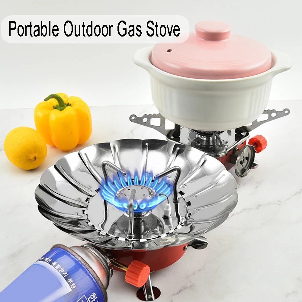 Desert Fox Camping Gas Stove Burner Outdoor Portable Windproof Cooking Stove Ultralight Tourist Cooker Hiking Equipment