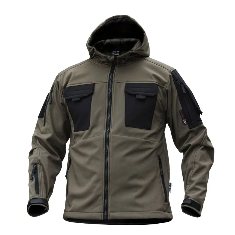 

Motorcyclist Jacket Windproof and Waterproof Fleece Multi-Pocket Ventilation and Moisture Locomotive Men's Biker Outdoor Jacket