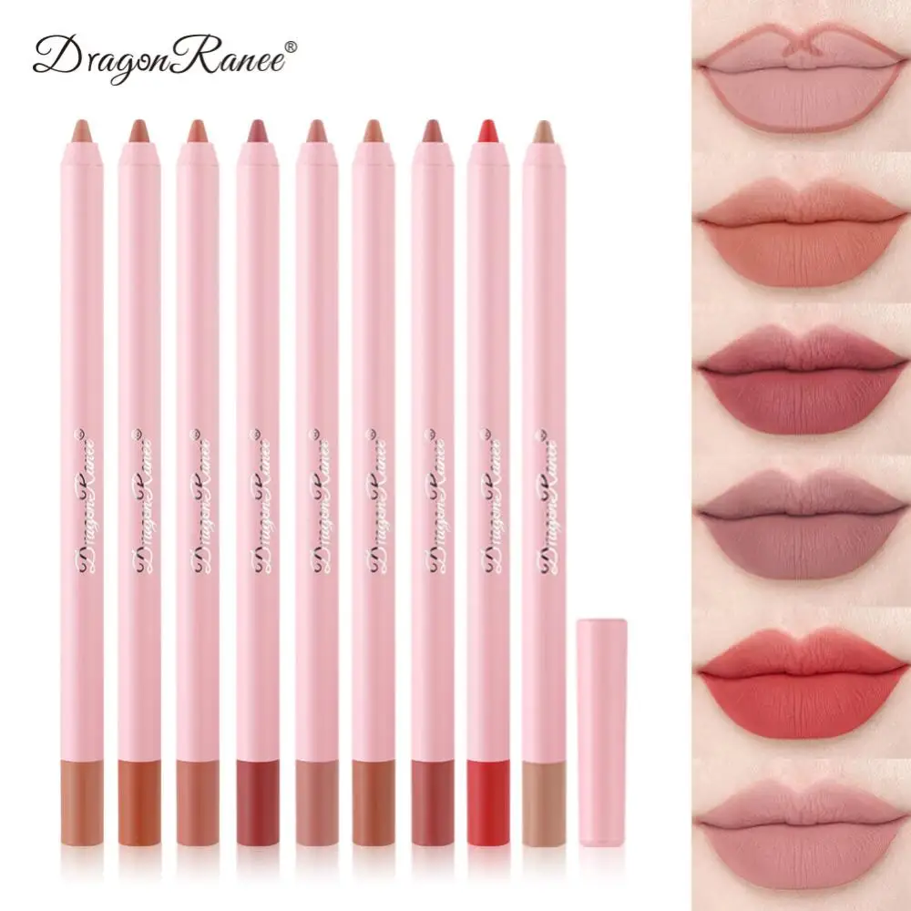 Rossetto in velluto opaco non Blooming Lipliner tazza antiaderente penna per matita labbra nebbiosa penna per rossetto notevole Rendering di colori Cutable