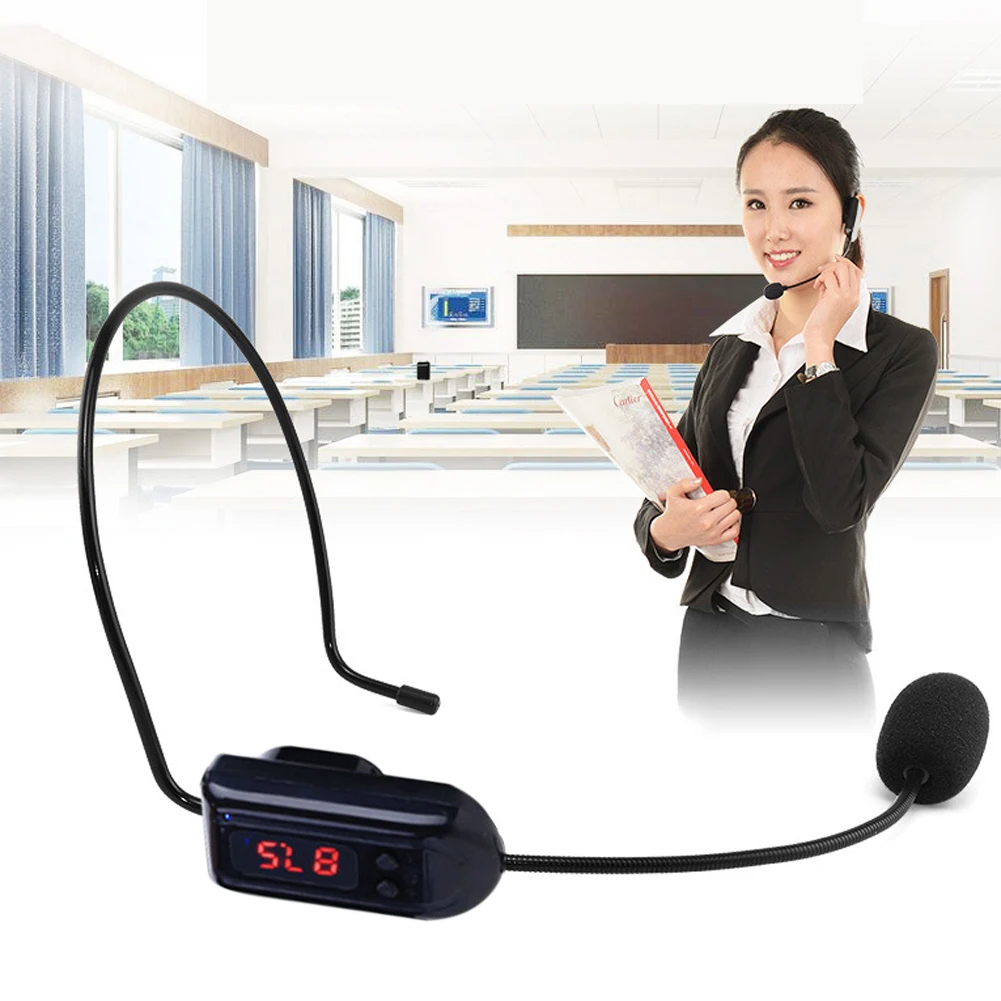 FM Wireless Microphone Mic System with Receiver 3