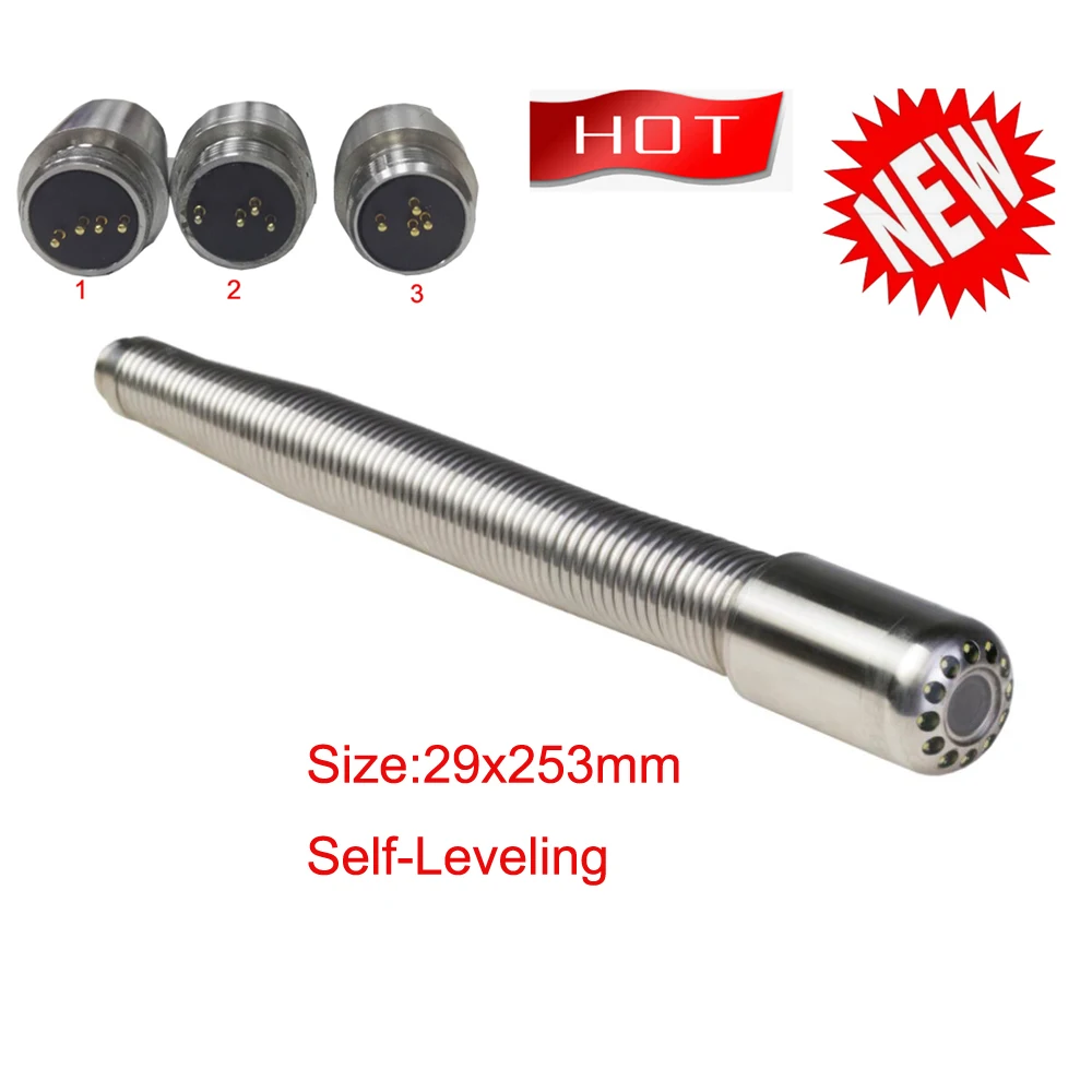 Spare part 29mm AHD self level image waterproof camera with long spring for sewer pipe inspection equipment