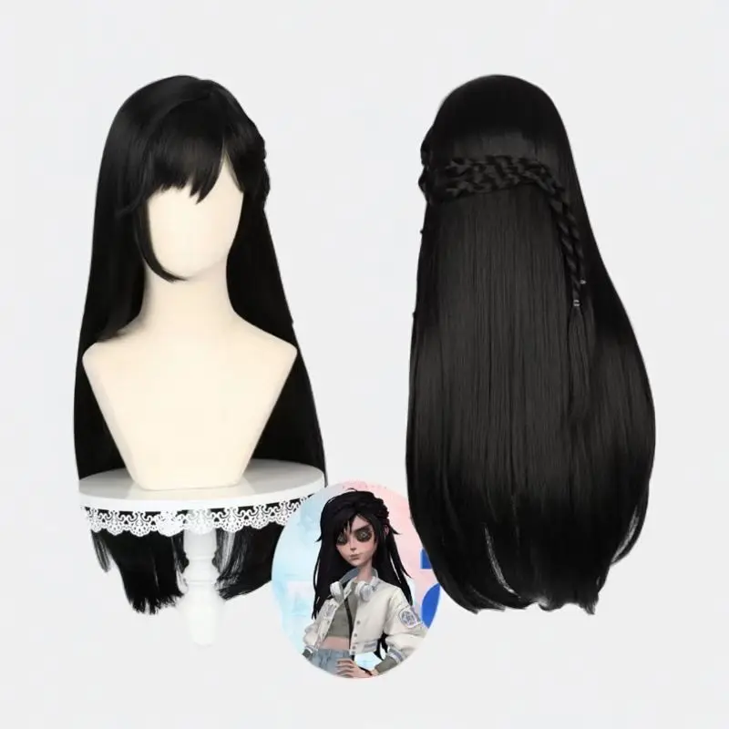 Identity V Antiquarian Cosplay Wig 11 Wefts Simulation Scalp Gothic God Rose Net Hair Costume Wig