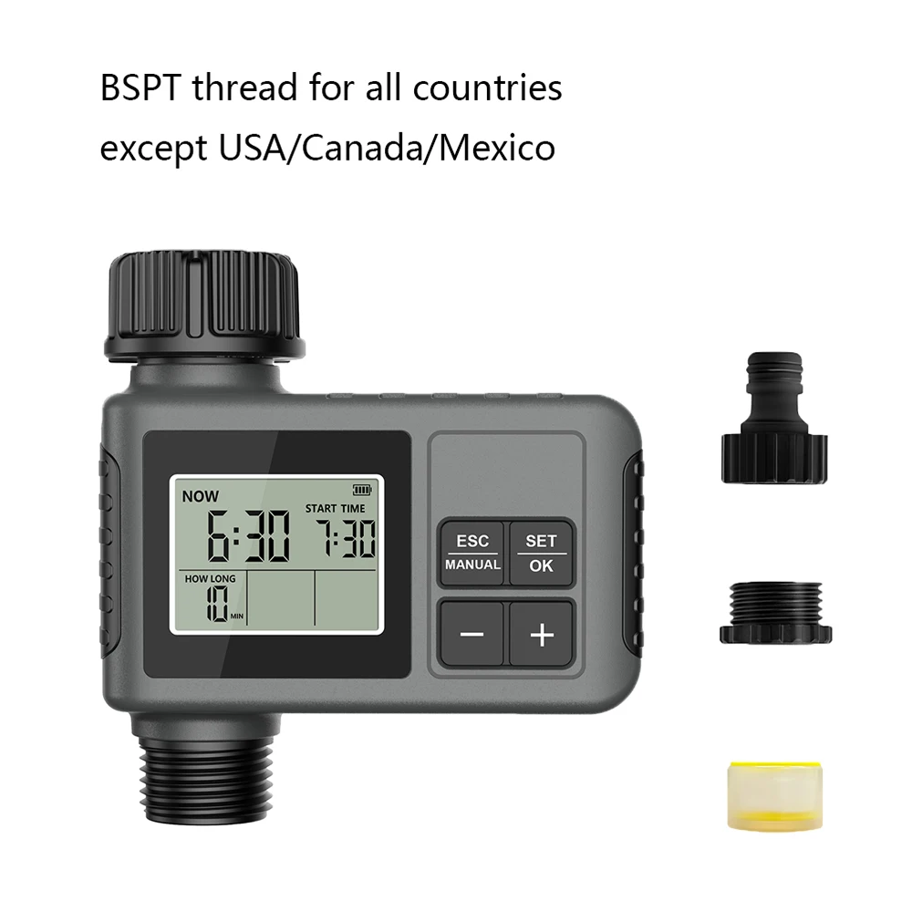 Insoma Automatische watertimer Intelligent irrigatiebewateringssysteem Sprinklertimer Tuinprogrammeur Apparatuur IPX7 LCD-scherm