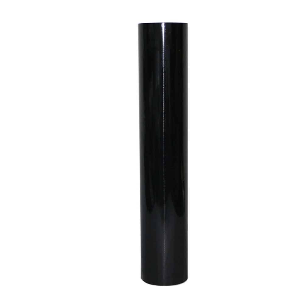 

PU Heat Transfer Vinyl Roll Gloss HTV Vinyl Film for T-Shirts Sports Clothing Other Garments and Fabrics (Black)