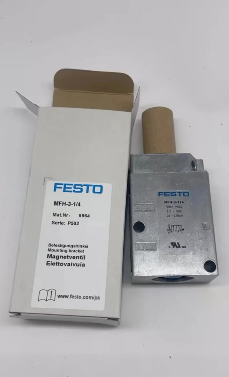 Imagem -02 - Festo-válvula Solenóide Pneumática Brand Novidades Original Mfh34 9964