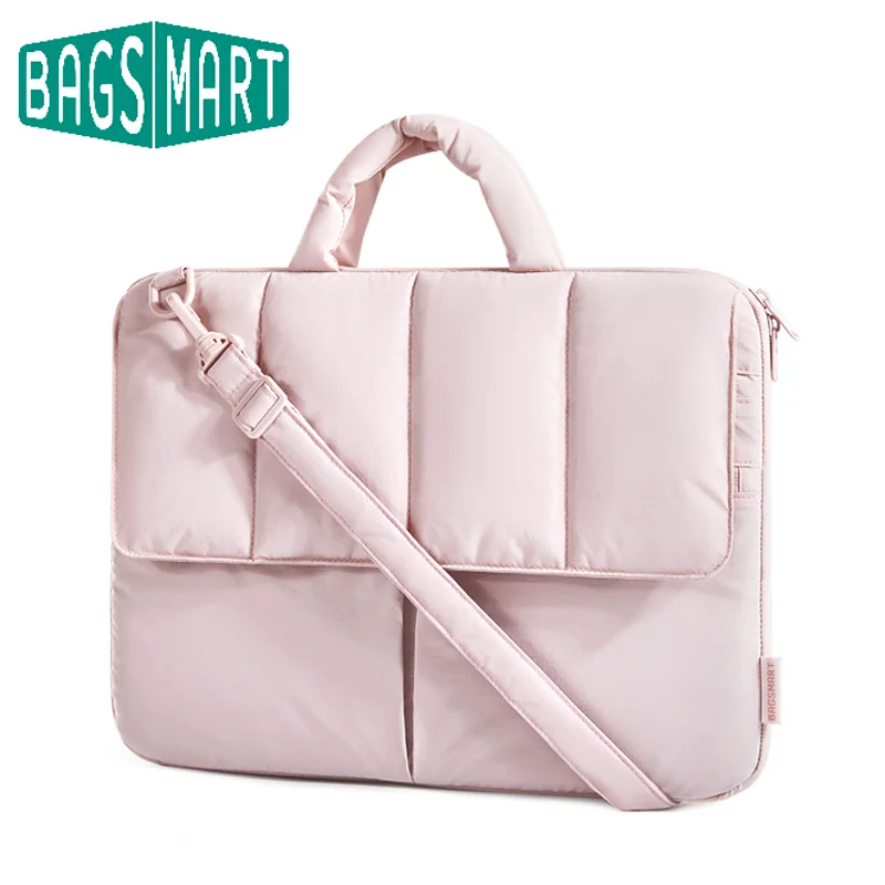 BAGSMART 15-16 inç Laptop Case kol MacBook hava/Pro darbeye su dayanıklı Laptop kapak 15.6 Macbook için uyumlu