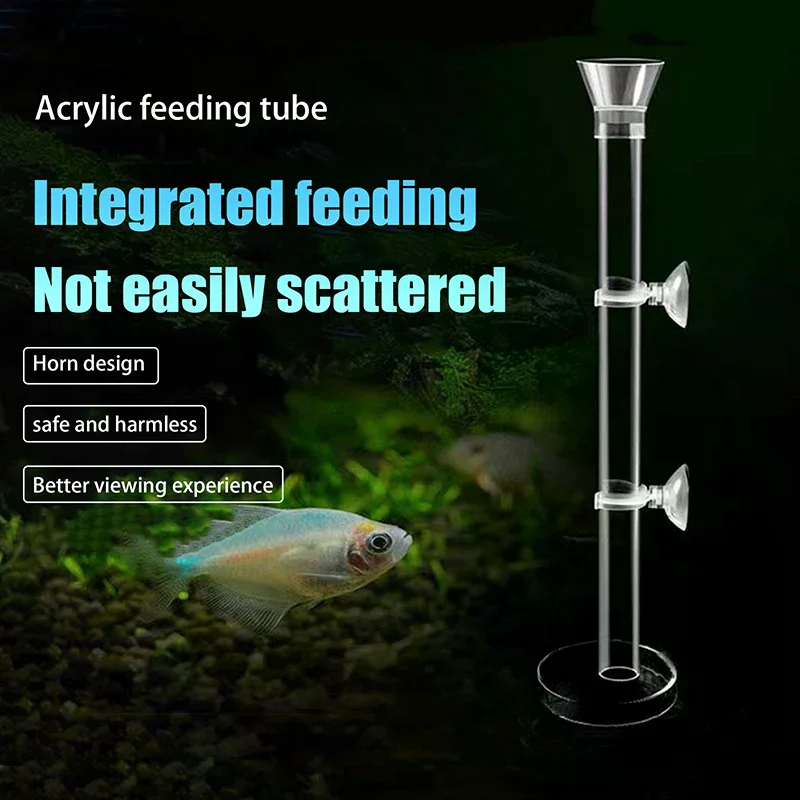 Acrylic Aquarium Feeder Tube D - Aquarium Fish Holiday Food recension och pris