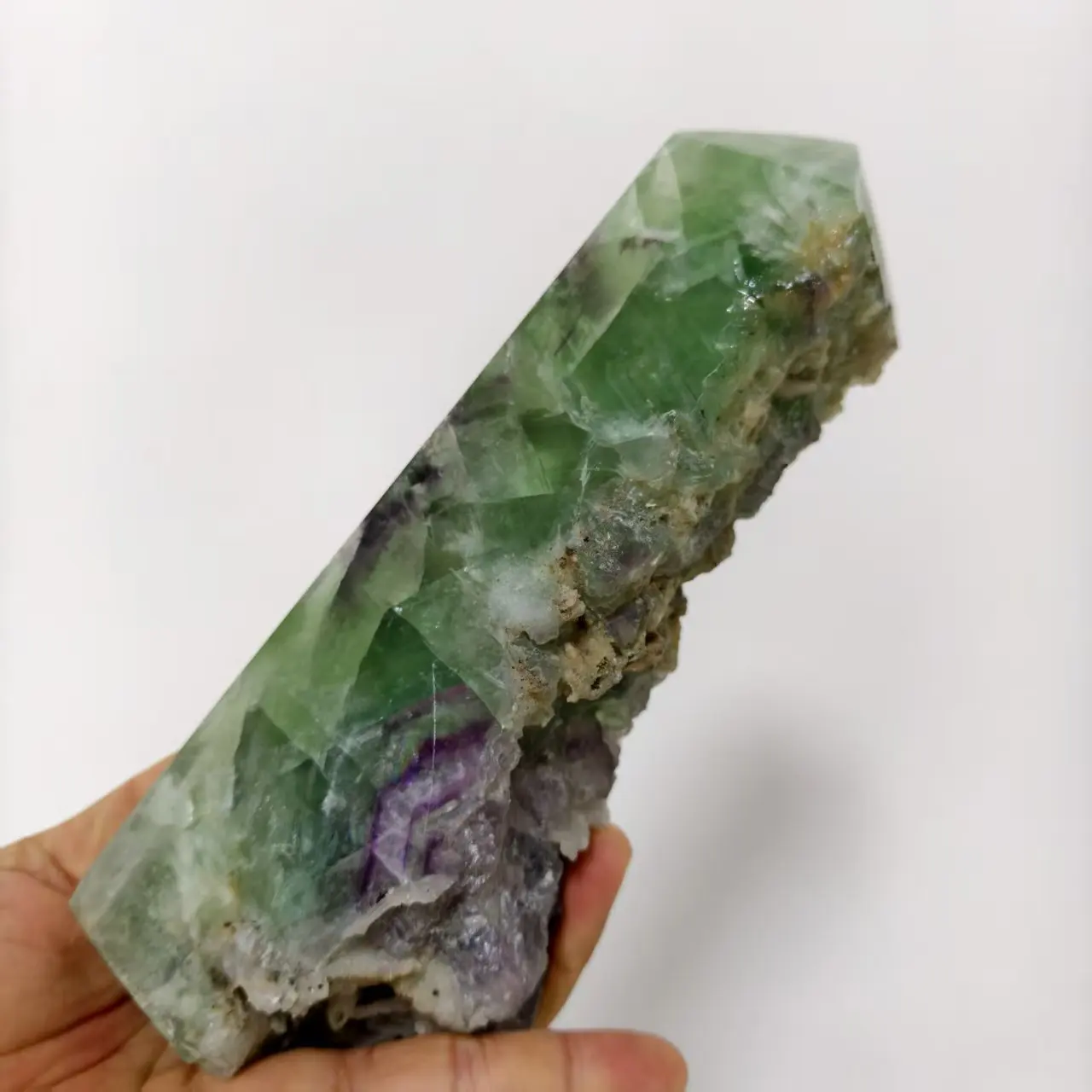 Cheap! Natural Colored Fluorite Mineral Standard Crystal Tower, Energy Gemstone, Spiritual Healing, Home Use, Demagnetization, G