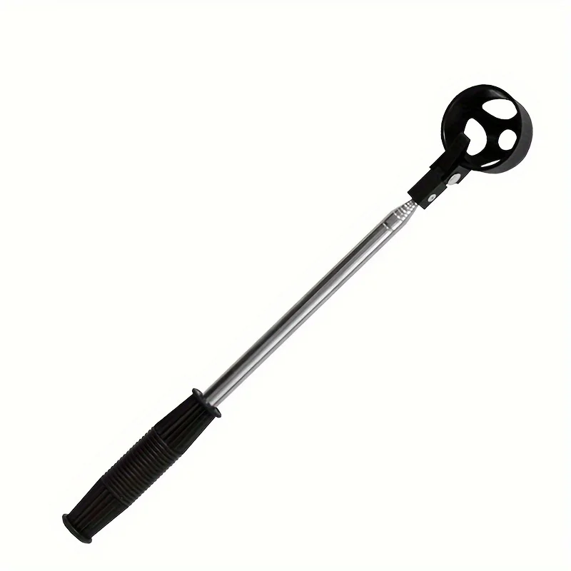 

1pc Heavy-Duty Stainless Steel Ball Retriever with Telescopic Pole - Extendable Shaft, Non-Slip Grip Quick Golf Ball Retrieval