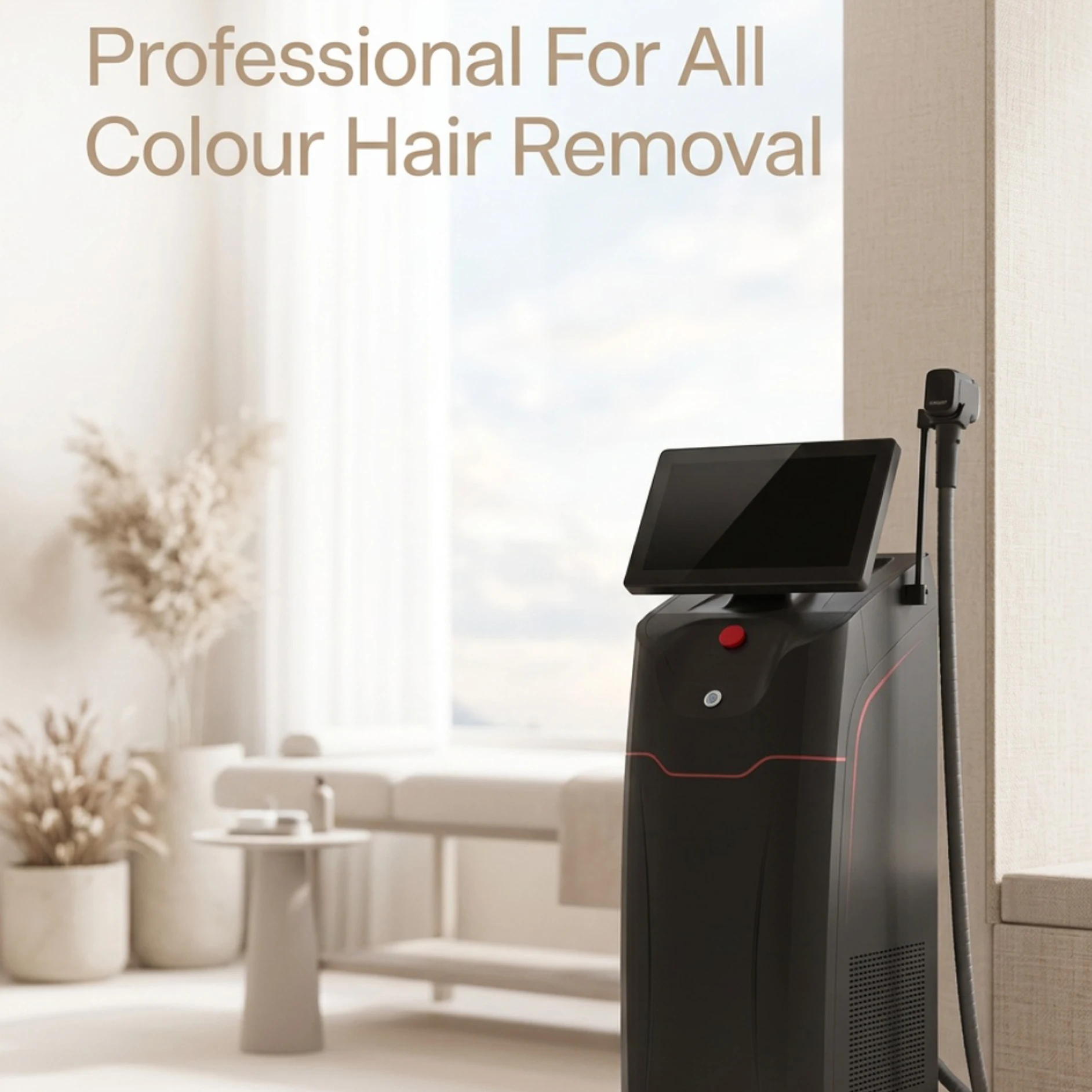 Professional 4000W Diode Laser Hair Removal Machine 4 Wavelengths 755/808/940/1064nm Painless Permanent Full Body for Home Use