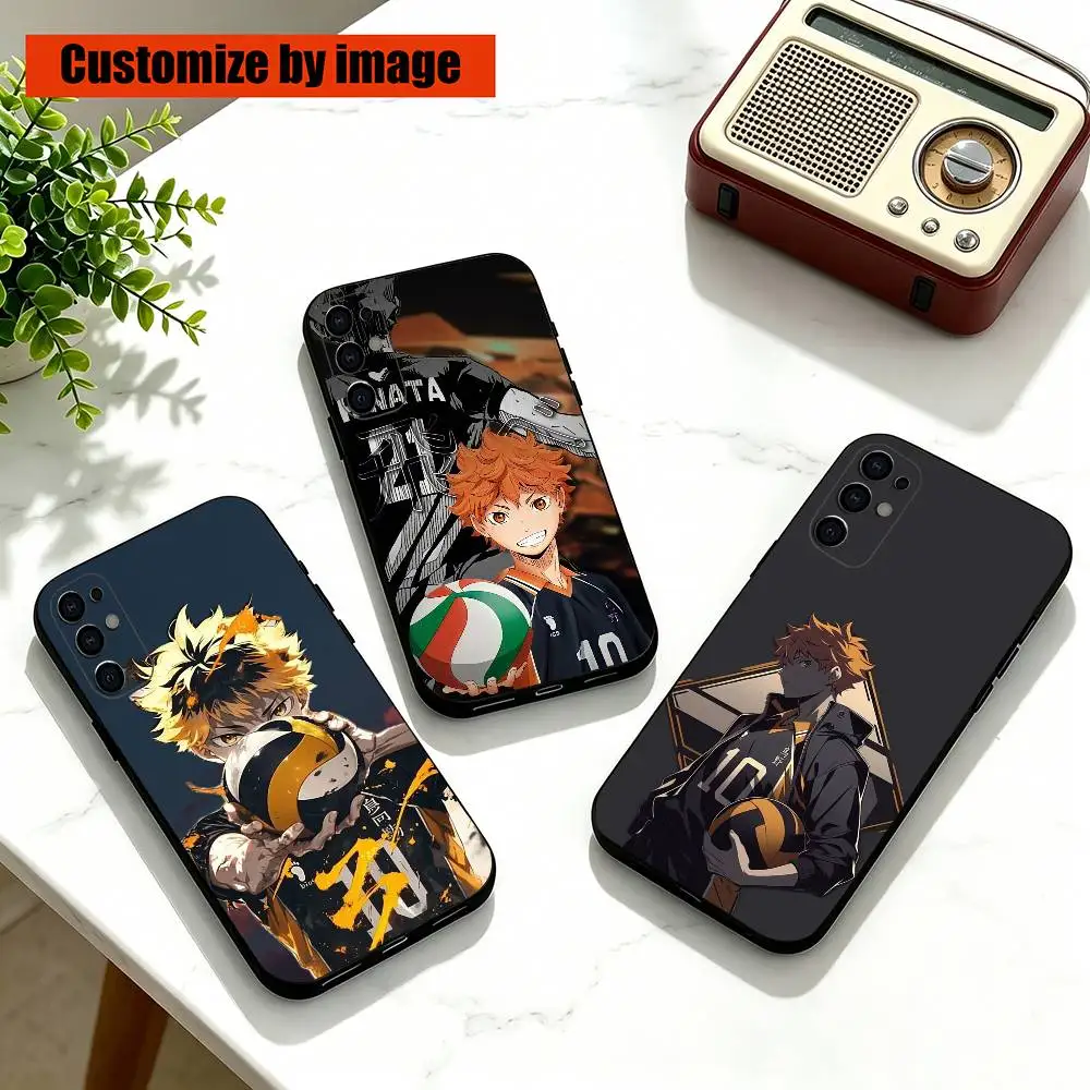 Anime Hinata Shoyo H-Haikyu  Phone Case For Samsung S25,S24,S21,S22,S23,S30,Ultra,S20,Plus,Fe,Lite,Note,10,Black Cover