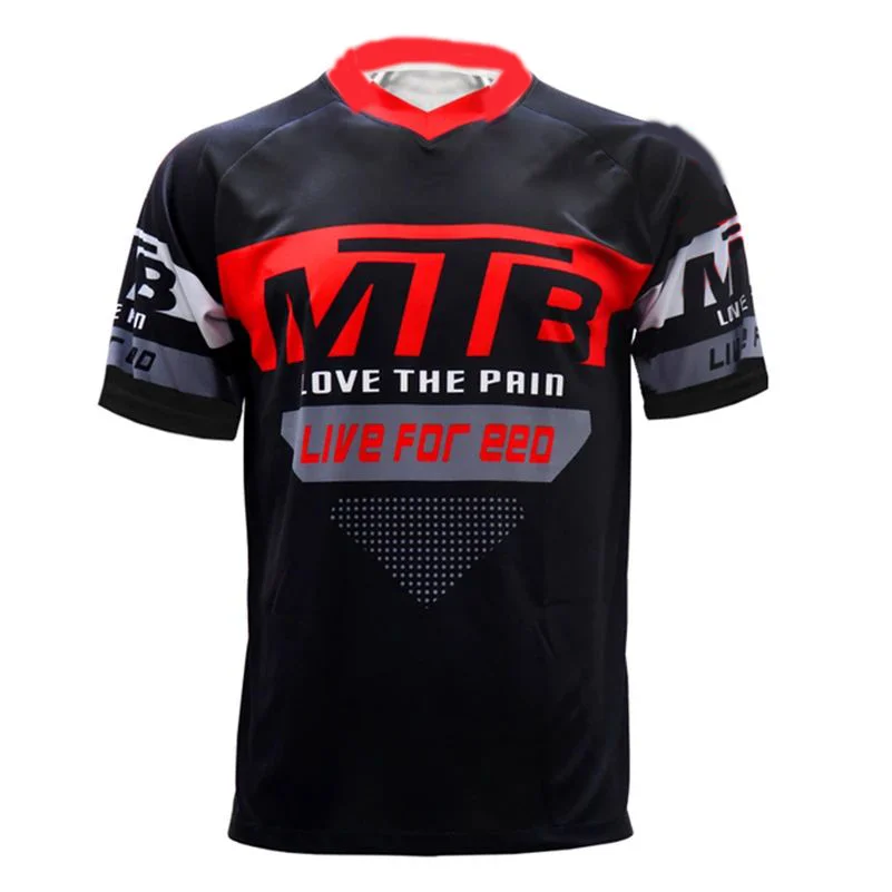 Men's Short Sleeve Cycling Jersey, Mountain Bike Downhill Shirt,  MX MTB Jersey, Mountain Biking Apparel, Kid's  Cycling Jersey