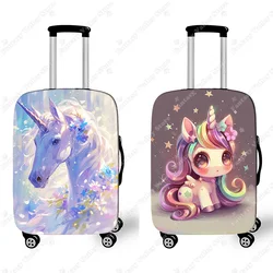 Colorful Unicorn Luggage Covers for Travel Cartoon Unicorn Elastic Suitcase Protective Covers Anti-dust Trolley Suitcase Cover