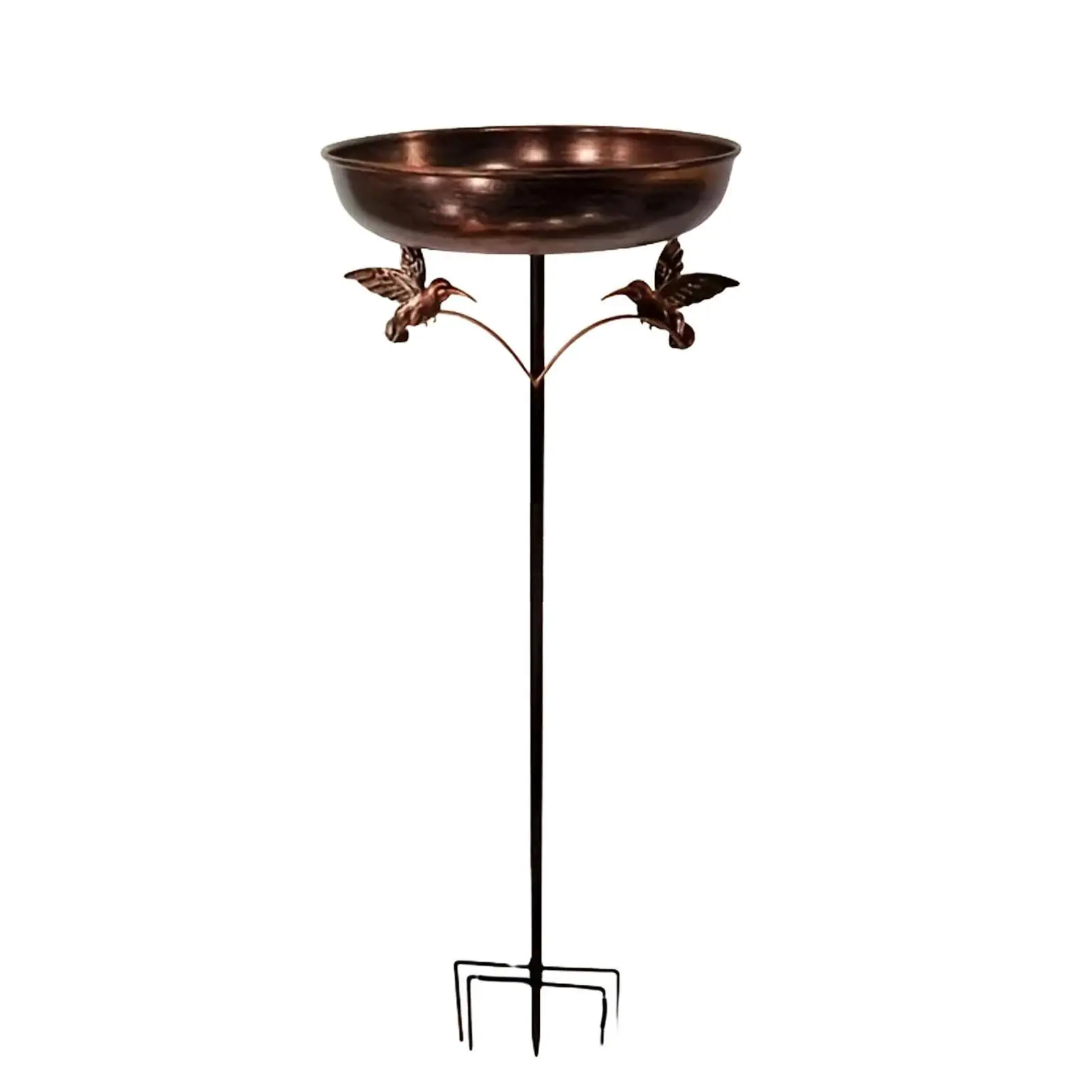 

Birdfeeder Easy to Install Heavy Duty Bird Bath Bowl with 4 Prongs Base Stake for Outdoors Lawn Outside Patio Decoration
