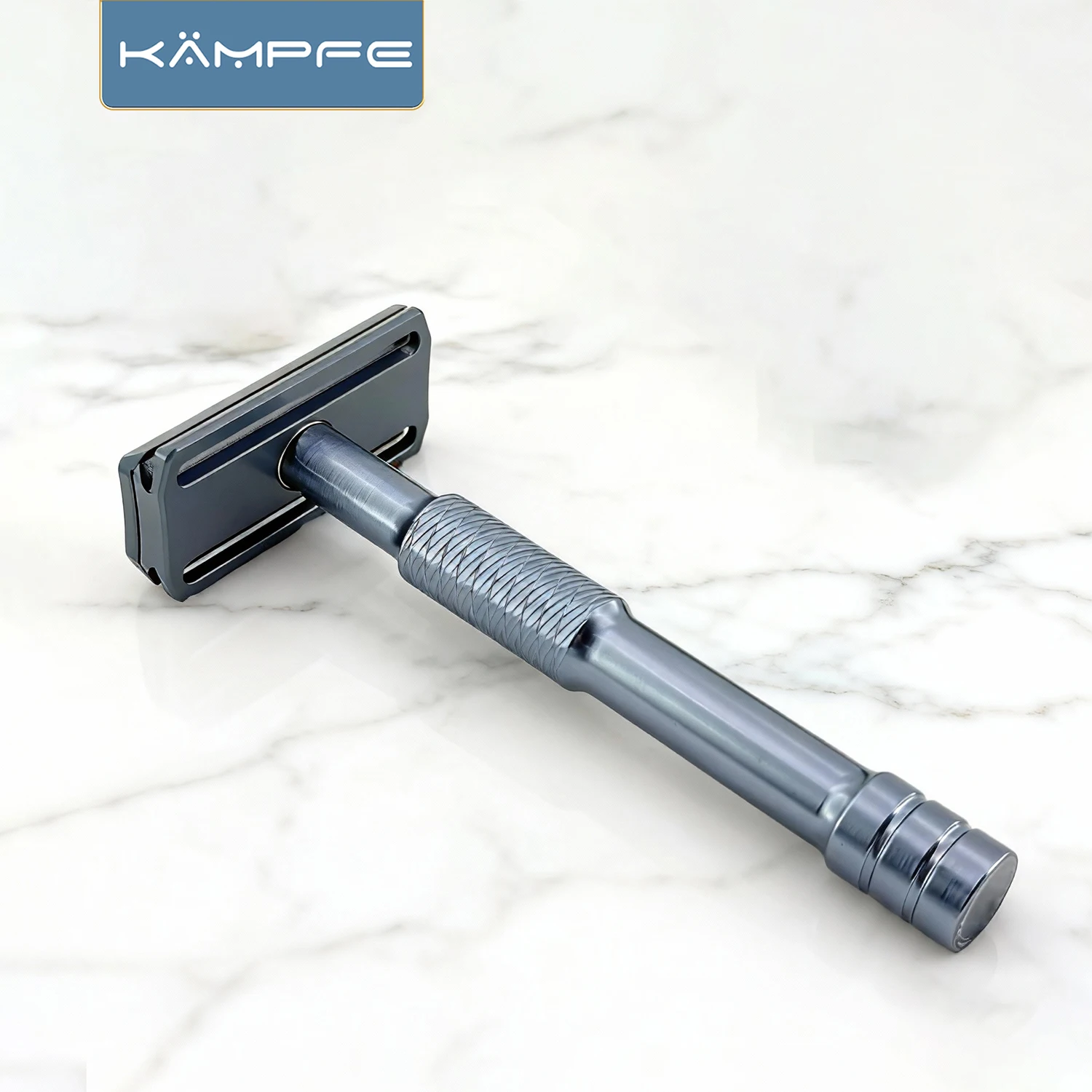 Kampfe Manual Double Edge Classic Safety aluminum CNC machining safety shaver with 5 spare razor blades
