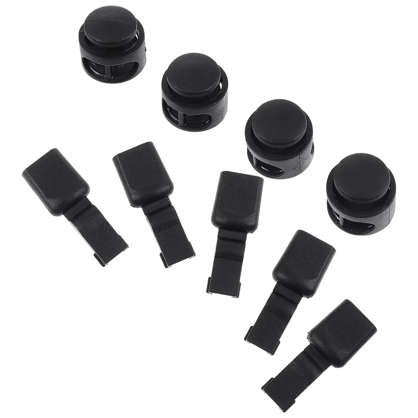 

Пружинные замки для шнура, зажимы для шнурков, черный АБС-пластик, легкие пряжки мини-размера, замки для шнура для шляп, аксессуары для обуви своими руками