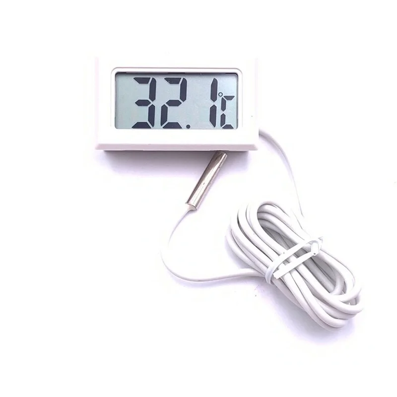 Computer Water Cooling Thermometer Electronic Digital Temperature Meter Water Tank Thermometer with Waterproof Probe Plug