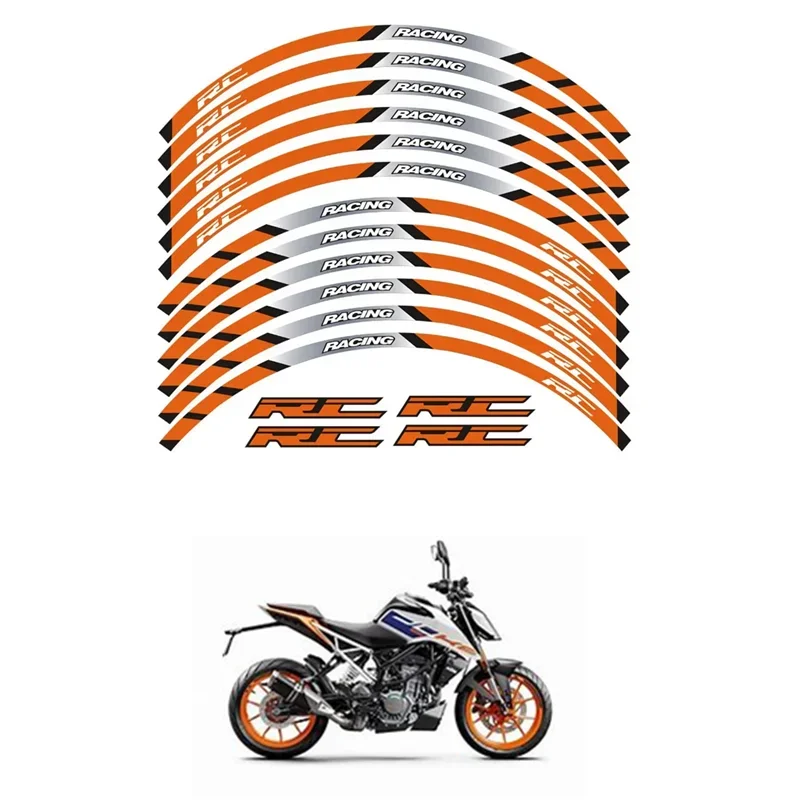 FOR KTM DUKE 125 150 200 300 390 790 990 1290 Motorcycle Parts Contour Wheel Decoration Decal Sticker -1 MOTO