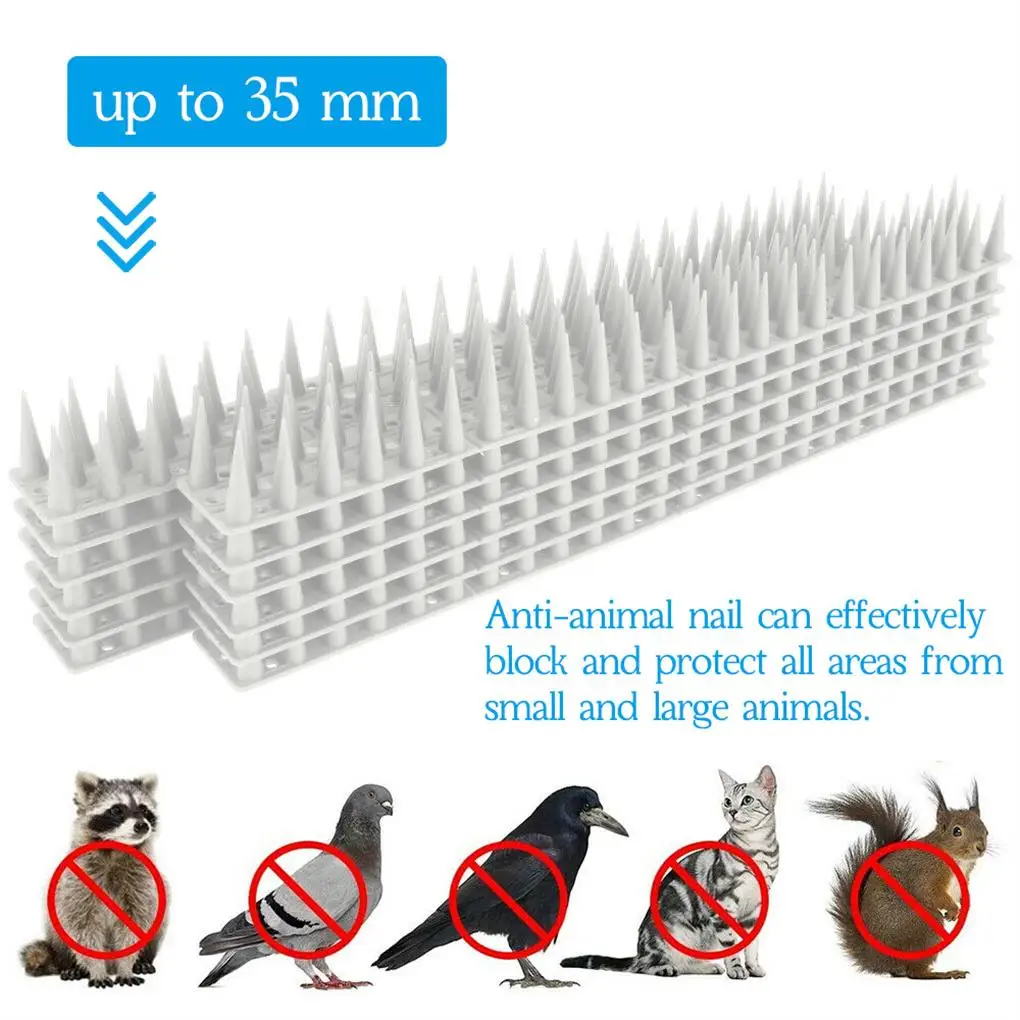 10PCS/SET Bird Spikes Strip Tool Household Outdoor Use Backyard Proof Simple Animal Prevent Device Preventing Accessory Tools