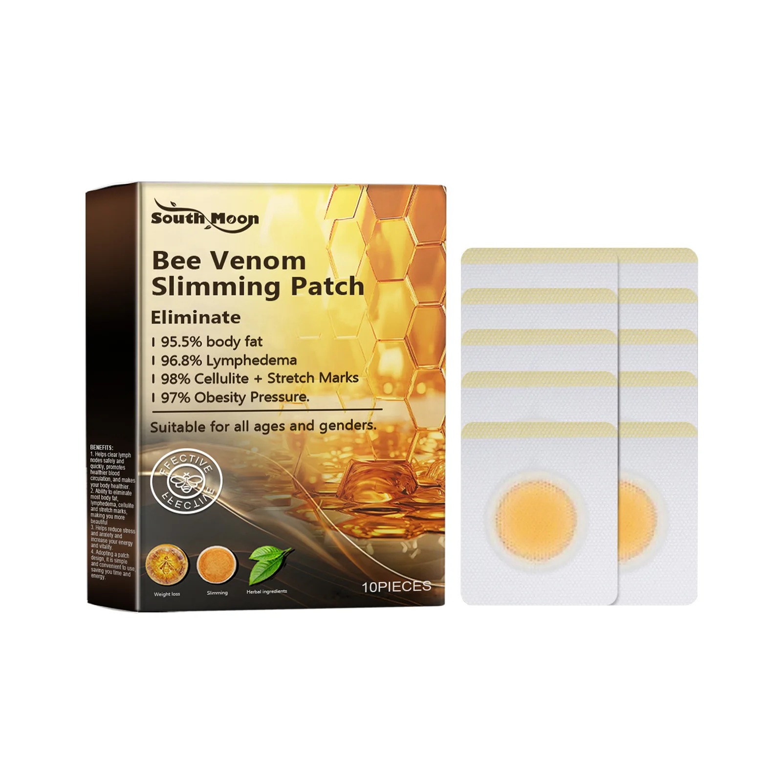 Bee Venom Body Shaping Patch Improving Firming Weight Loss Repairing Elastic Fat Burning Keep Tightening Belly Sculpting Patches