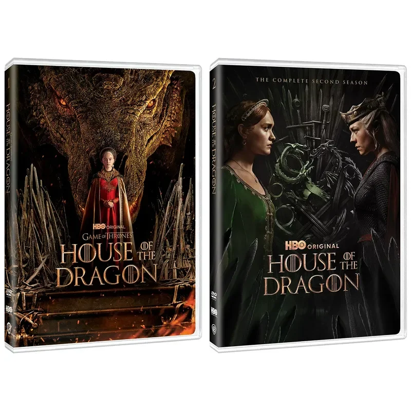 House of the Dragon Season 1 and 2 Complete Series 9 Disc DVD Set with English Audio and Subtitles