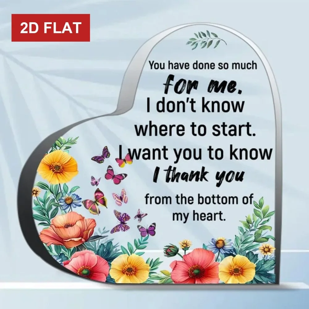 CIFBUY Décoration florale en métal effet verre avec affirmation positive inspirante, cadeau pour femme, remise de diplôme, anniversaire, décoration d'intérieur