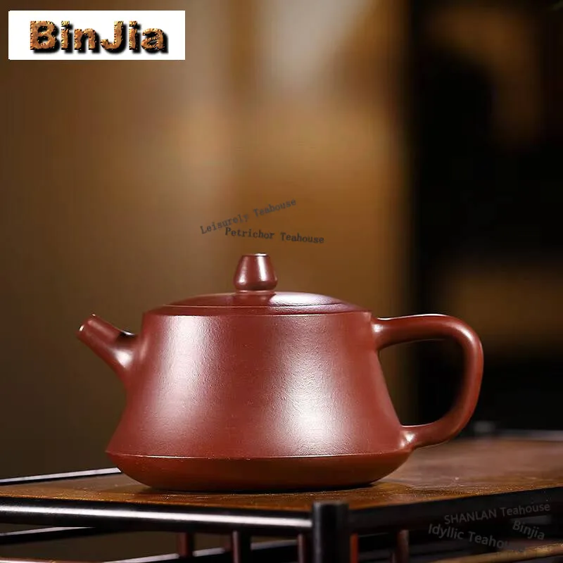 280ml Antique Yixing Purple Clay Teapots Handmade Pot Raw Ore Purple Zhu Mud Kettle Chinese Zisha Teaset Tea Items Supplies Gift