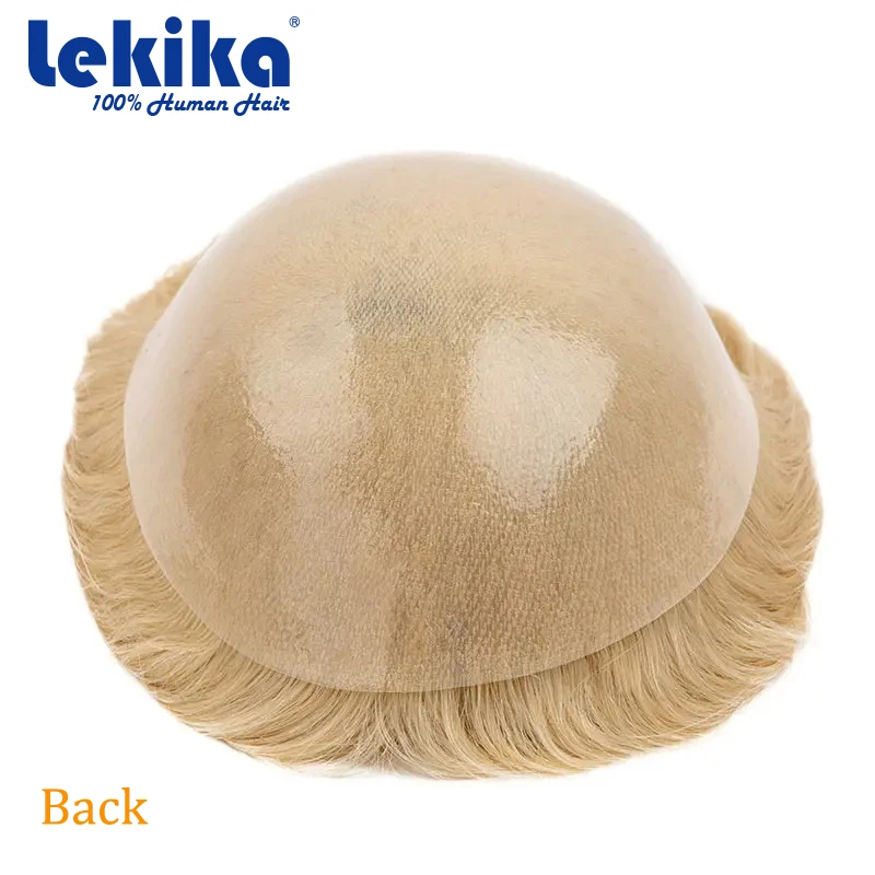 شعر مستعار أشقر للنساء 0.08 مللي متر بولي خصلات الشعر المستعار الإنسان مزدوجة معقود 100% خصلات الشعر المستعار الإنسان الشعر الطويل المرأة الشعرية الاصطناعية