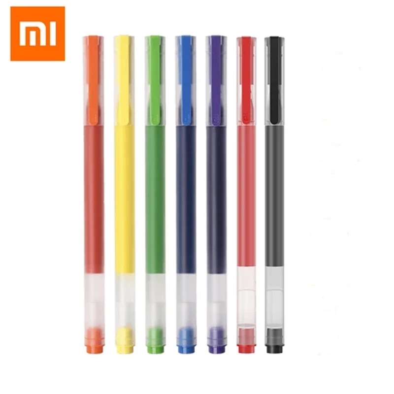 Original Xiaomi Color Ink Gel Pens 5pcs/Set Candy Color Sign Stylo Smooth Writing Student Office Pen Mi Pens Stationery Supplies