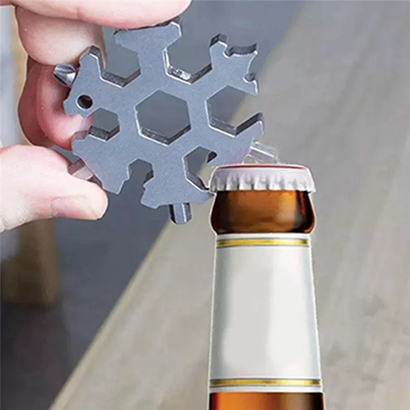 

Classy-2 PC Portable Multifunction Snowflake Wrench Alloy Steel Hexagonal Universal 15 In 1 Octagonal Screwdriver Household Tool