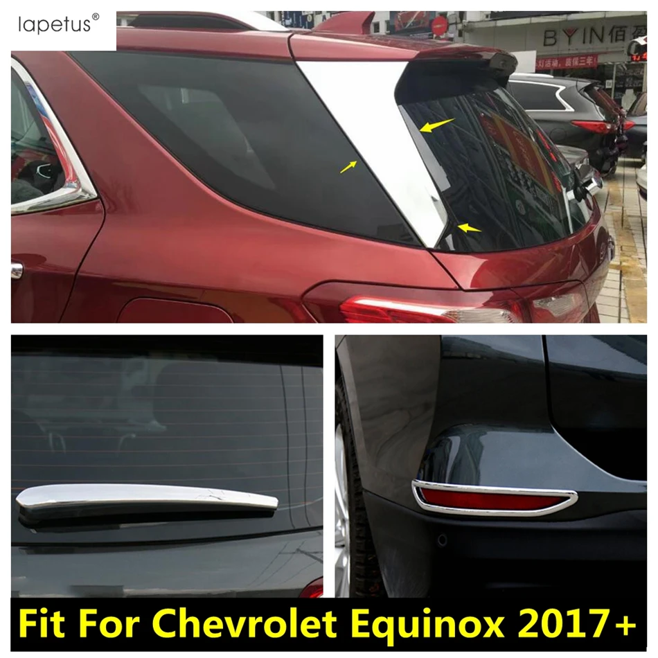 

Chrome Rear Bumper Fog Light Lamp / Window Wiper / Handle Bowl Cover Trim Accessories Exterior For Chevrolet Equinox 2017 - 2023