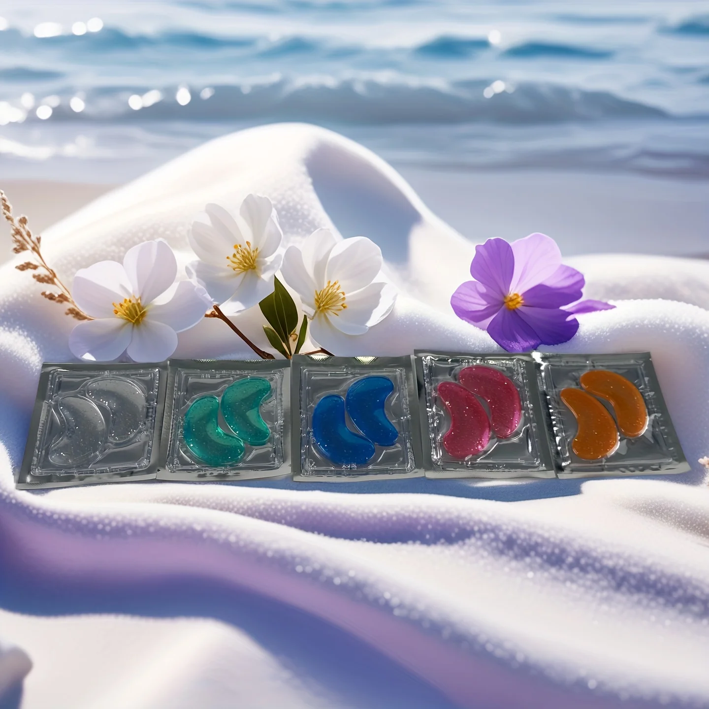 Dez máscaras para os olhos em gel (5 pares) fornecem um efeito refrescante, calmante e protetor nos olhos. Confortável e suave de usar.