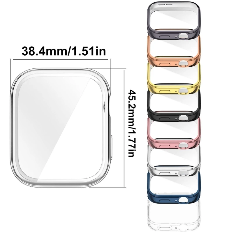 ฝาครอบนาฬิกากรณี TPU สำหรับนาฬิกา Fit 3 Scratchproof ครอบคลุมเต็มรูปแบบนาฬิกา Protector กรอบป้องกันฝุ่น