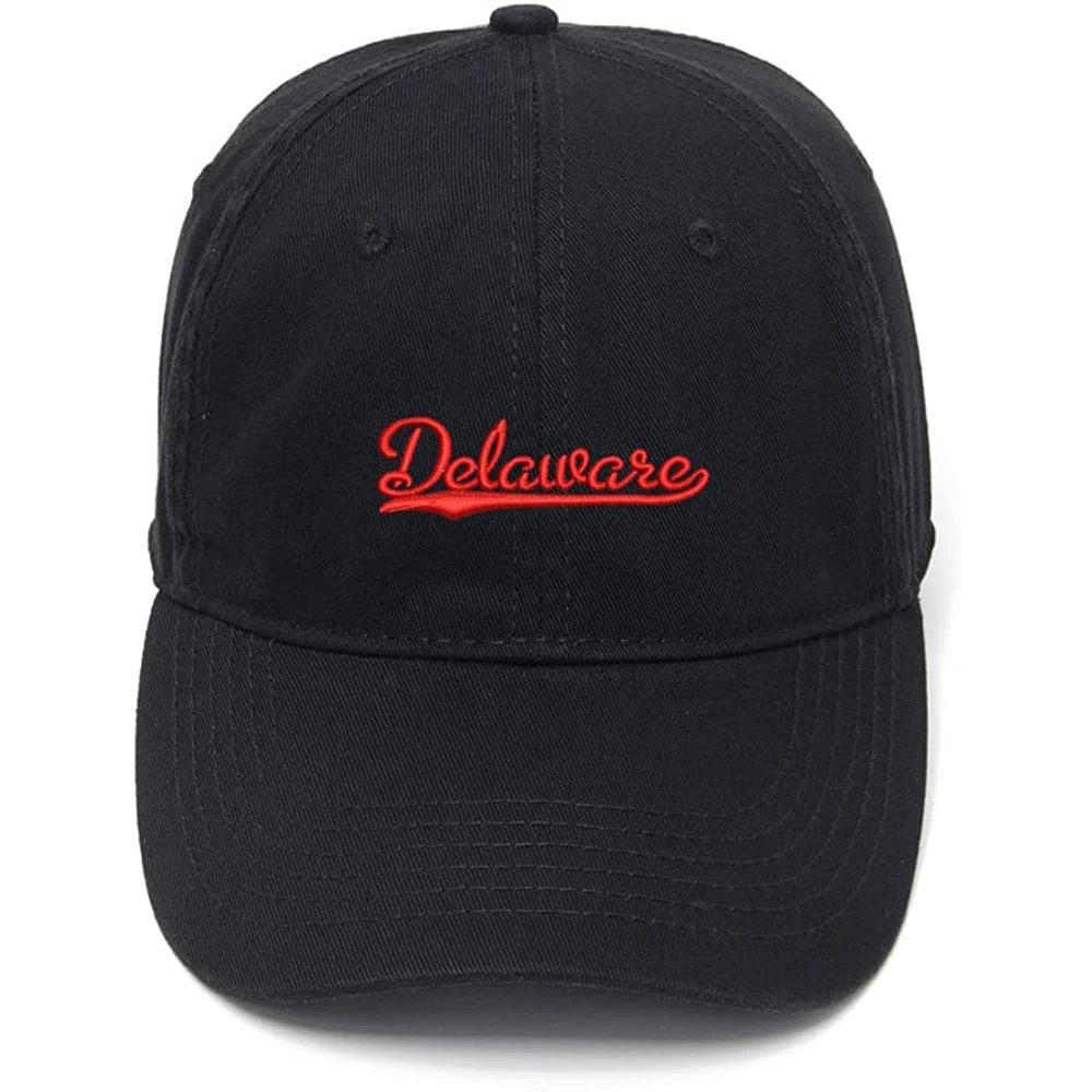 

Lyprerazy Men's Baseball Cap Delaware - DE Embroidery Hat Cotton Embroidered Casual Baseball Caps
