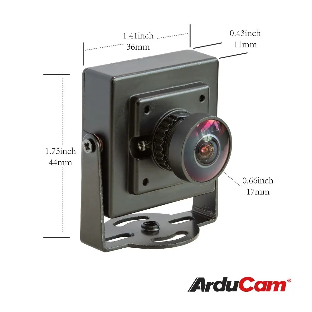 Arducam 1080P Low Light WDR โมดูลกล้อง USB โลหะ, 2MP 1/2.8 "CMOS IMX291 160 องศามุมกว้าง Mini UVC Webca