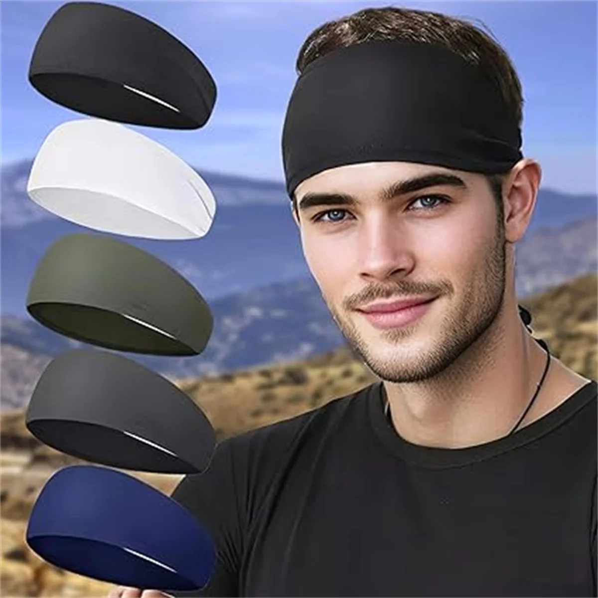 

Sports Headbands for Men & Women – Moisture-Wicking Sweatbands for Running, Cycling, Football