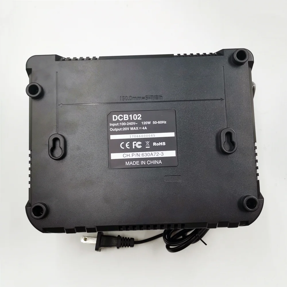 Imagem -06 - Carregador de Bateria Carregador de Portas Compatível com Dewalt 12v Max Estação de Carregamento Dcb206 Dcb205 Dcb204 Dcb102