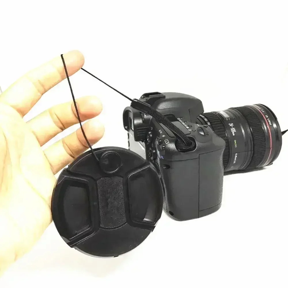 Jadkinsta 5pcs Lens Cover Cap Keeper Holder Rope Lens Cover Rope For Canon EOS 700D For Nikon SLR DSLR Digital Film Camera