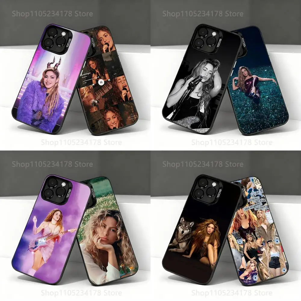 

SINGER S-Shakira Black Phone Case Compatible with iPhone 17 16 15 14 13 12 11, Pro, Max, Plus, E, Air, Mini