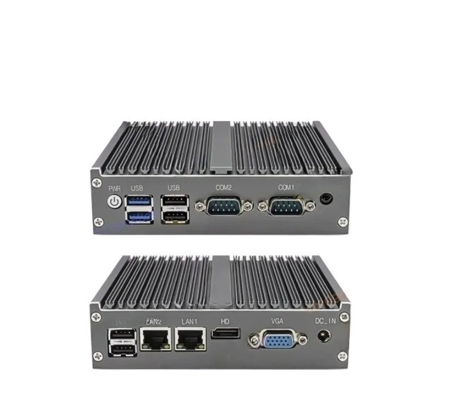 Ndustrial PC N2830 Quad Core Dual LAN Dual   Ports Fanless System for Vision 1 pcs