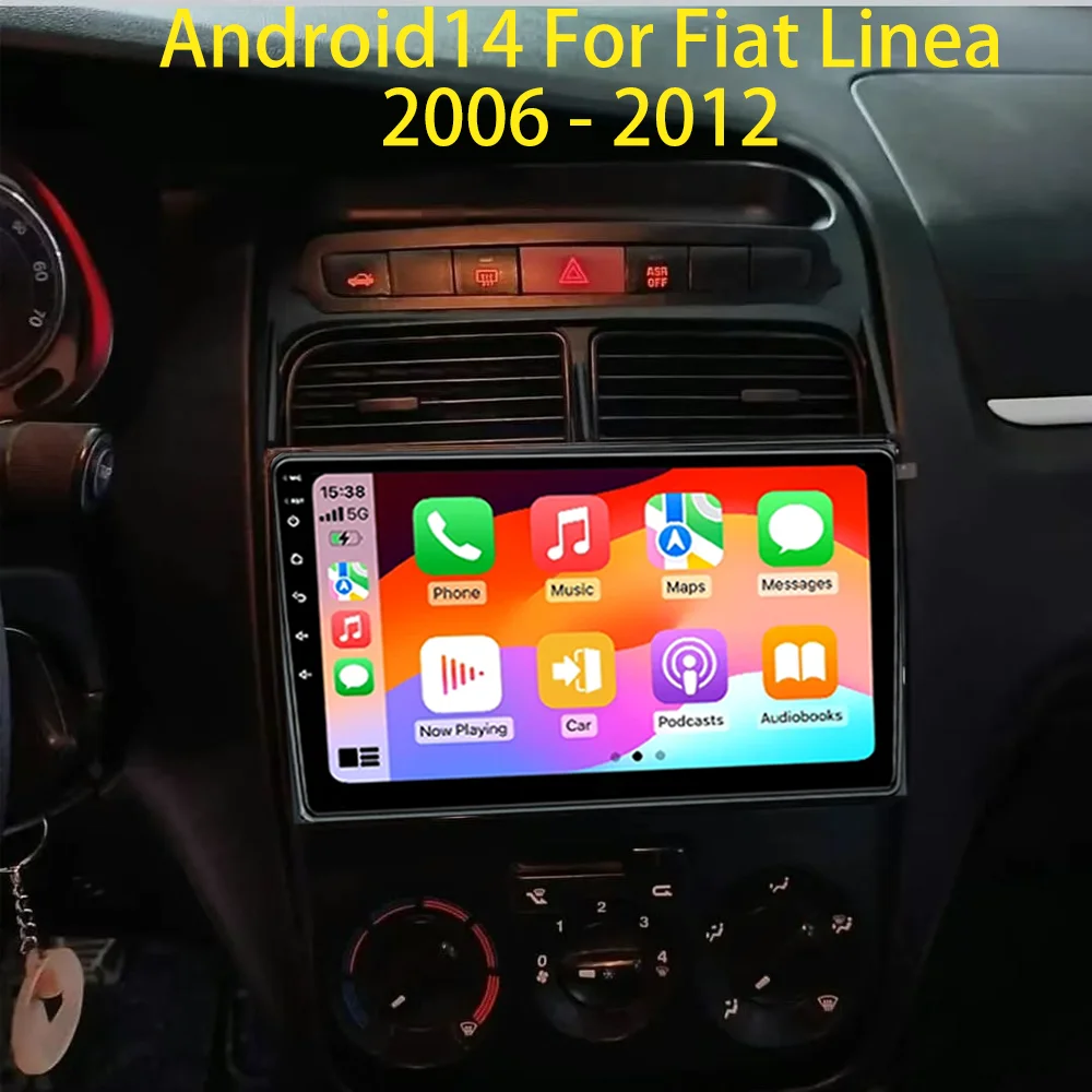 

BT5.0 для Fiat Grande Punto Linea 2007 - 2012 BT5.0 Беспроводная Автомагнитола Android для CarPlay Автомобильная Мультимедийная навигация GPS 2din