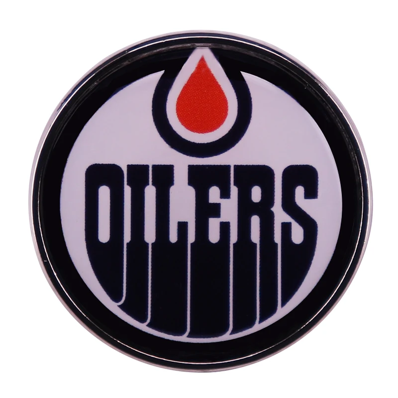 EddmontonxOillers Pins Brooch Ice Hockey Team Logo Badge Sport Lover Gift
