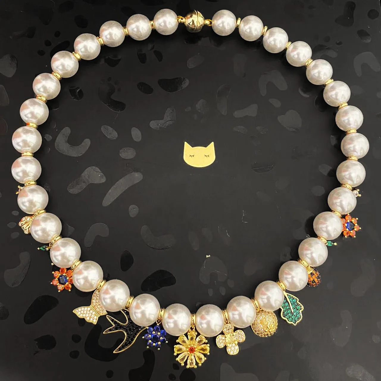 Jewelry & Accessories Sweet And Romantic Style Animal & Plant Shaped Beaded Pearl Necklace As A Team Gift For Women