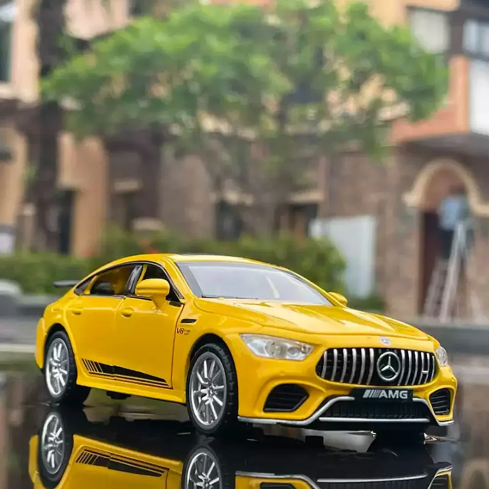 

Масштаб 1:32, AMG GT63, миниатюрная модель автомобиля из сплава, игрушка, литая под давлением дверь, открытый звук, свет, откатный автомобиль, игрушки, детский подарок на день рождения