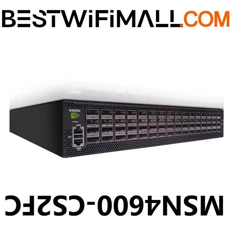 NVIDIA Mellanox MSN4600-CS2FC Spectrum-3 100GbE Ethernet Switch, Cumulus Linux System 64x200GbE QSFP28