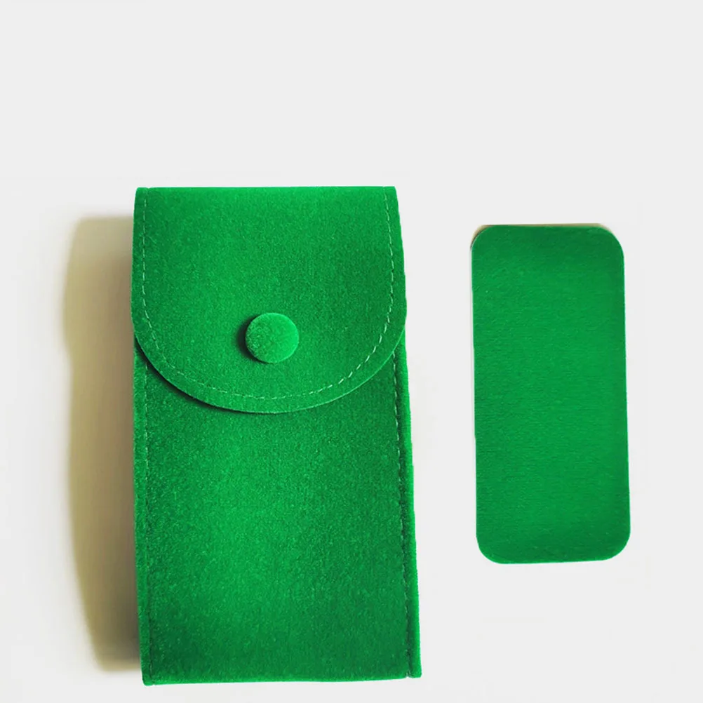 2Pcs Watch Pouch Simple Portable Jewelry Storage Bag Travel Organizer Dustproof Scratch Resistant Flannel Watch Travel Container